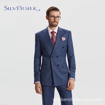 Business casual blazer blue tuxedo suit